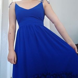 Belle Badgley Mischka | Ellea Cobalt Blue Dress